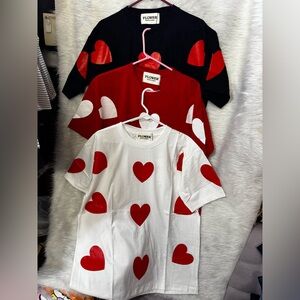Flower Heart Print T-Shirts (Take all 3)